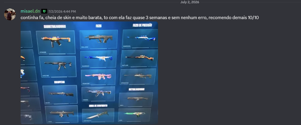 Print de feedback de cliente no Discord (25)